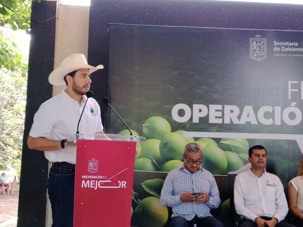 Bernardo Bravo, presidente de la Asociación de Citricultores del Valle de Apatzingán